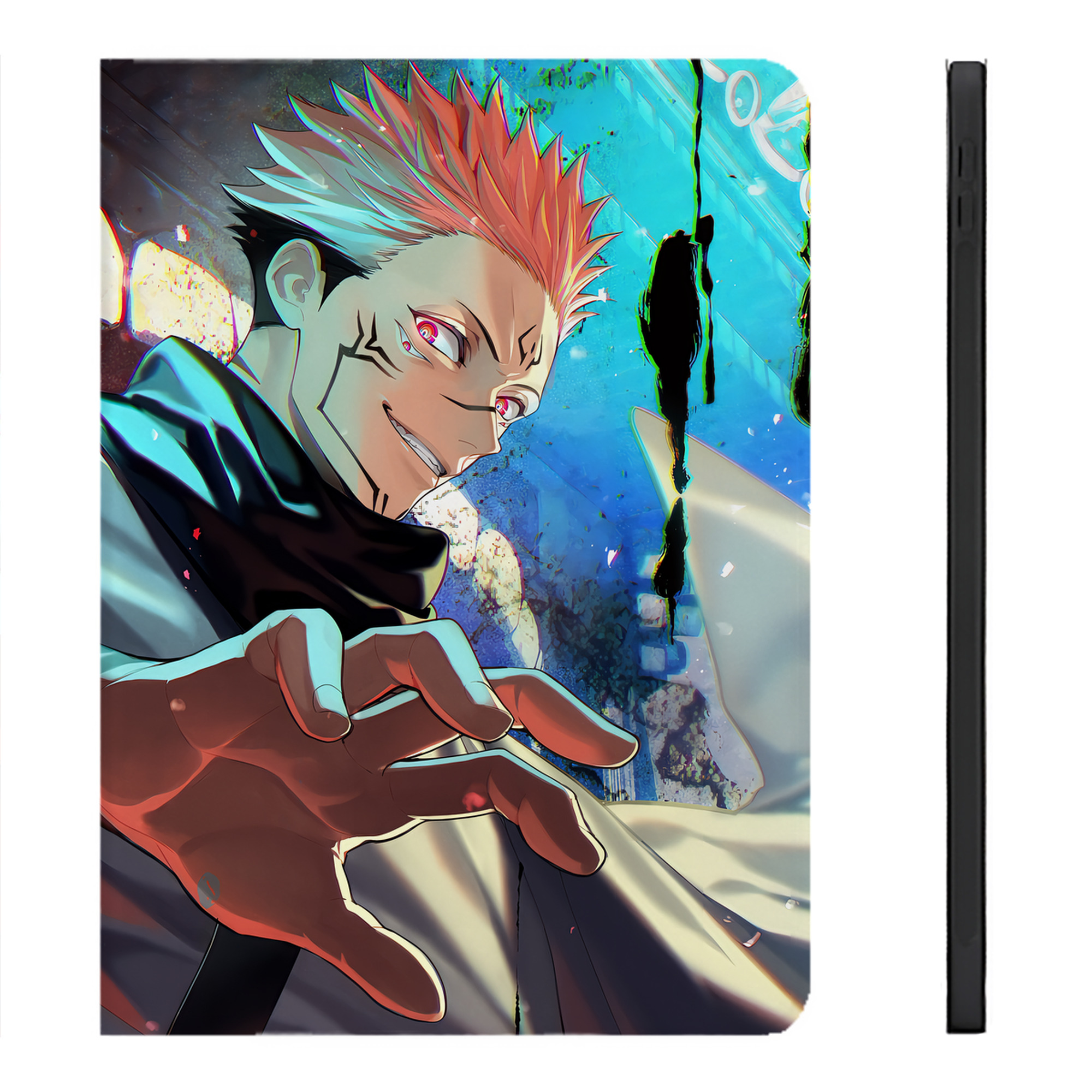 （画像用） 呪術廻戦 Jujutsu Kaisen IPadケース ペンホルダー付き ブックスタイルデザイン
